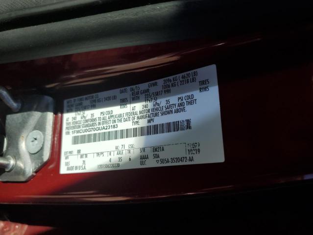 2016 FORD ESCAPE SE - 1FMCU0G70GUA23183