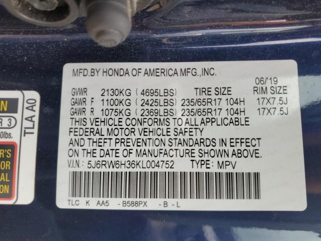 2019 HONDA CR-V LX - 5J6RW6H36KL004752