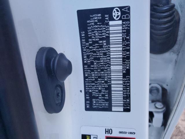 2018 TOYOTA COROLLA L - 5YFBURHE7JP810525