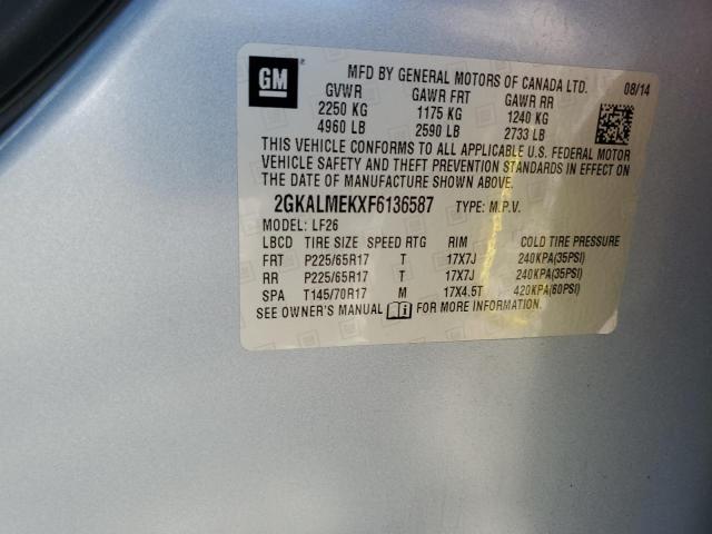 2015 GMC TERRAIN SL - 2GKALMEKXF6136587