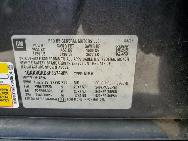 2015 CHEVROLET TRAVERSE L - 1GNKVGKD8FJ374966