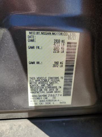 2013 NISSAN ALTIMA 2.5 - 1N4AL3AP0DC286774