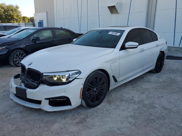 BMW 530E 2018 white  hybrid engine WBAJA9C59JB249056 photo #1