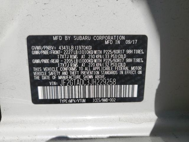 2018 SUBARU CROSSTREK - JF2GTADC3JH229258