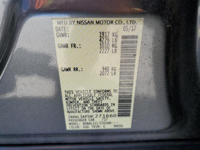 2017 NISSAN ALTIMA 2.5 - 1N4AL3AP1HC271660