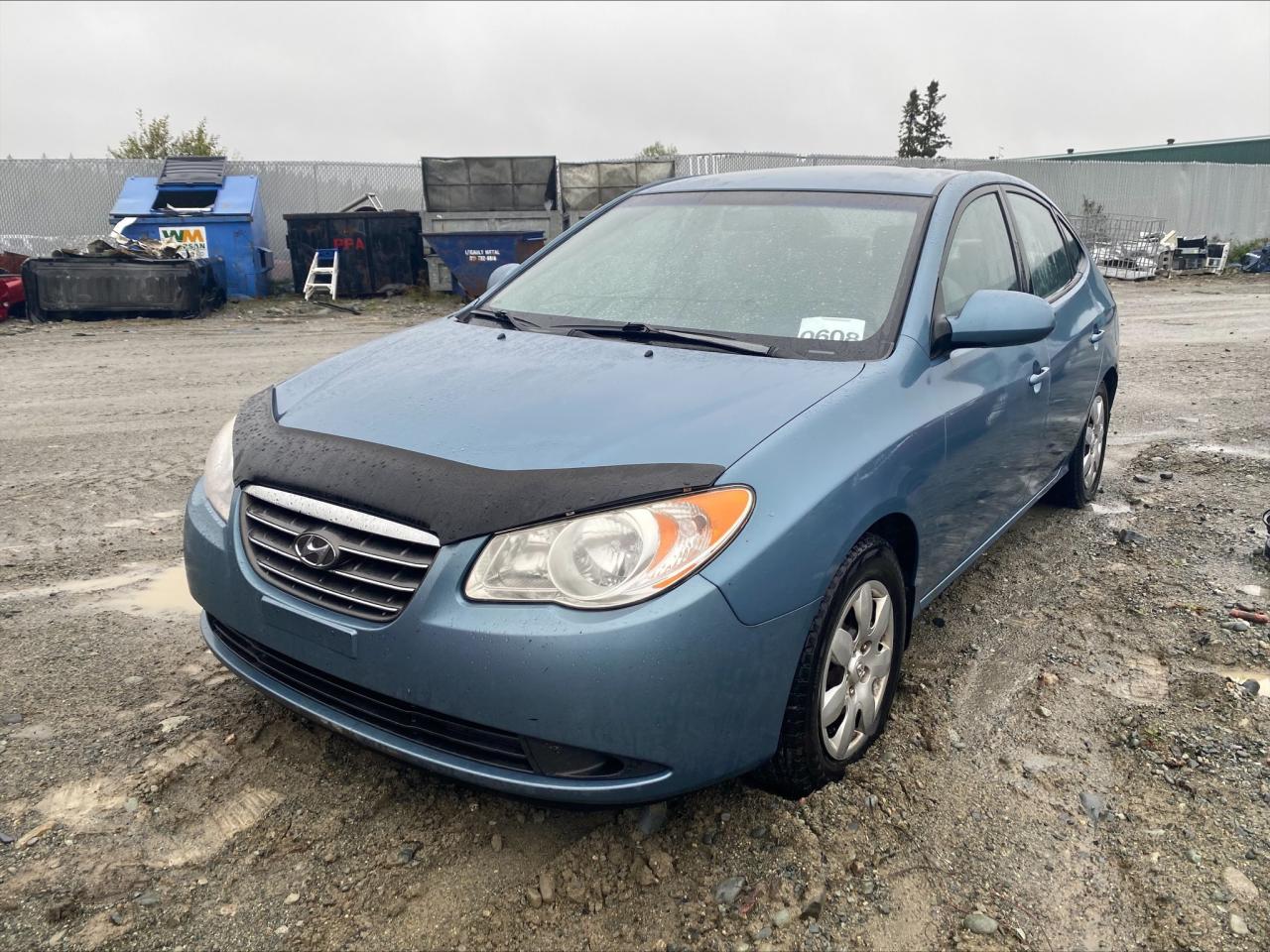 HYUNDAI ELANTRA GL 2007 blue sedan 4d gas KMHDU45D07U068080 photo #1