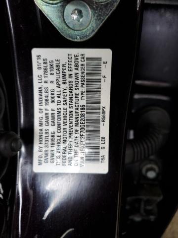 VIN 19XFC2F70GE208186 2016 HONDA CIVIC no.13