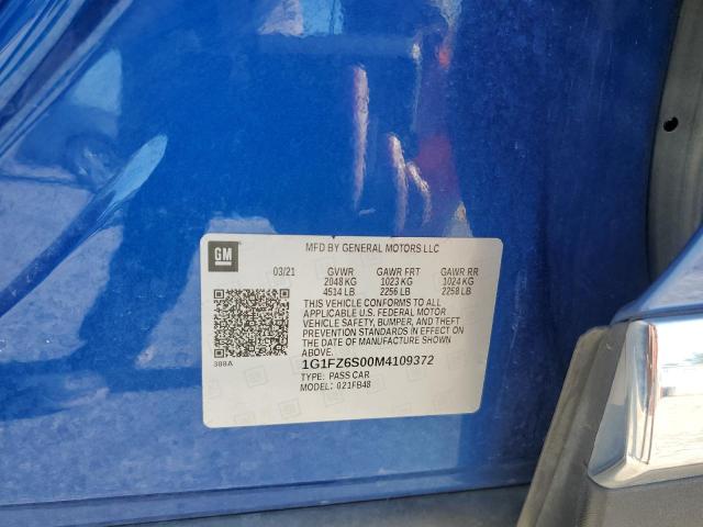 2021 CHEVROLET BOLT EV PR - 1G1FZ6S00M4109372