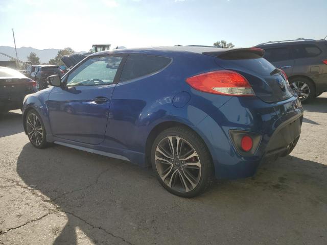 HYUNDAI VELOSTER T 2016 blue  gas KMHTC6AE1GU297912 photo #3