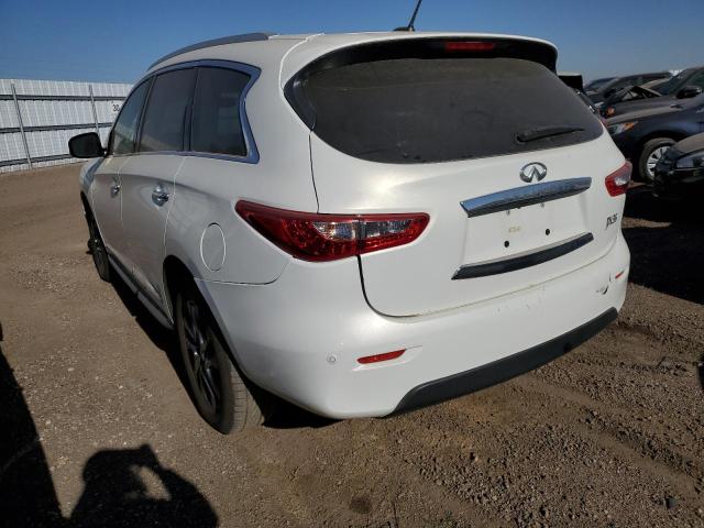 INFINITI JX35 2013 white  gas 5N1AL0MMXDC329040 photo #3