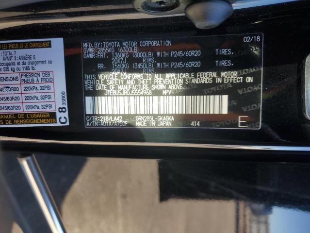 2018 TOYOTA 4RUNNER SR - JTEBU5JR0J5554968