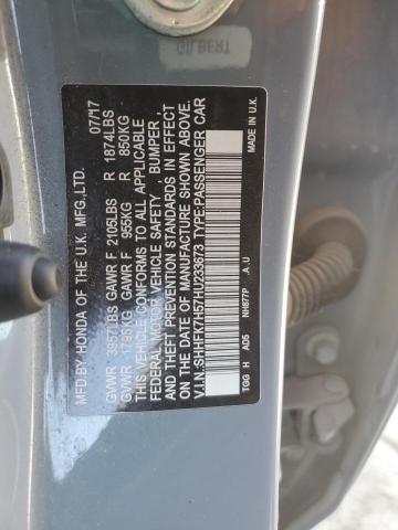 2017 HONDA CIVIC EX - SHHFK7H57HU233673