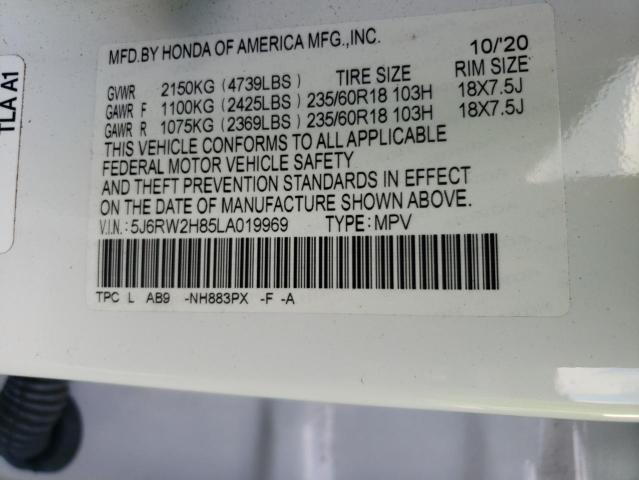 2020 HONDA CR-V EXL - 5J6RW2H85LA019969