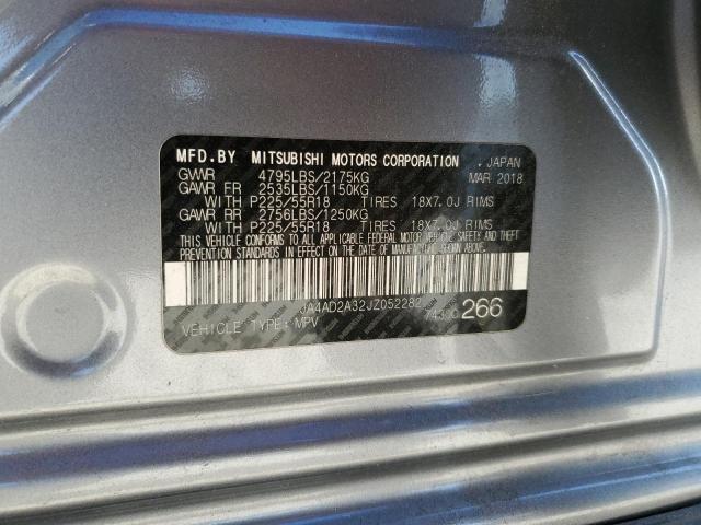 2018 MITSUBISHI OUTLANDER - JA4AD2A32JZ052282