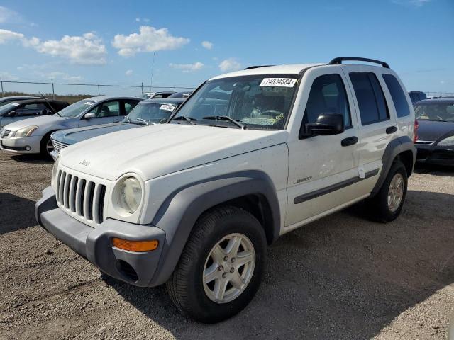 JEEP LIBERTY SP 2004 white  gas 1J8GK48K44W162330 photo #1