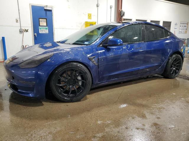 TESLA MODEL 3 2022 blue  electric 5YJ3E1EB0NF116743 photo #1