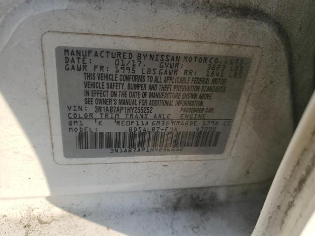 VIN 3N1AB7AP1HY256252 2017 Nissan Sentra, S no.12