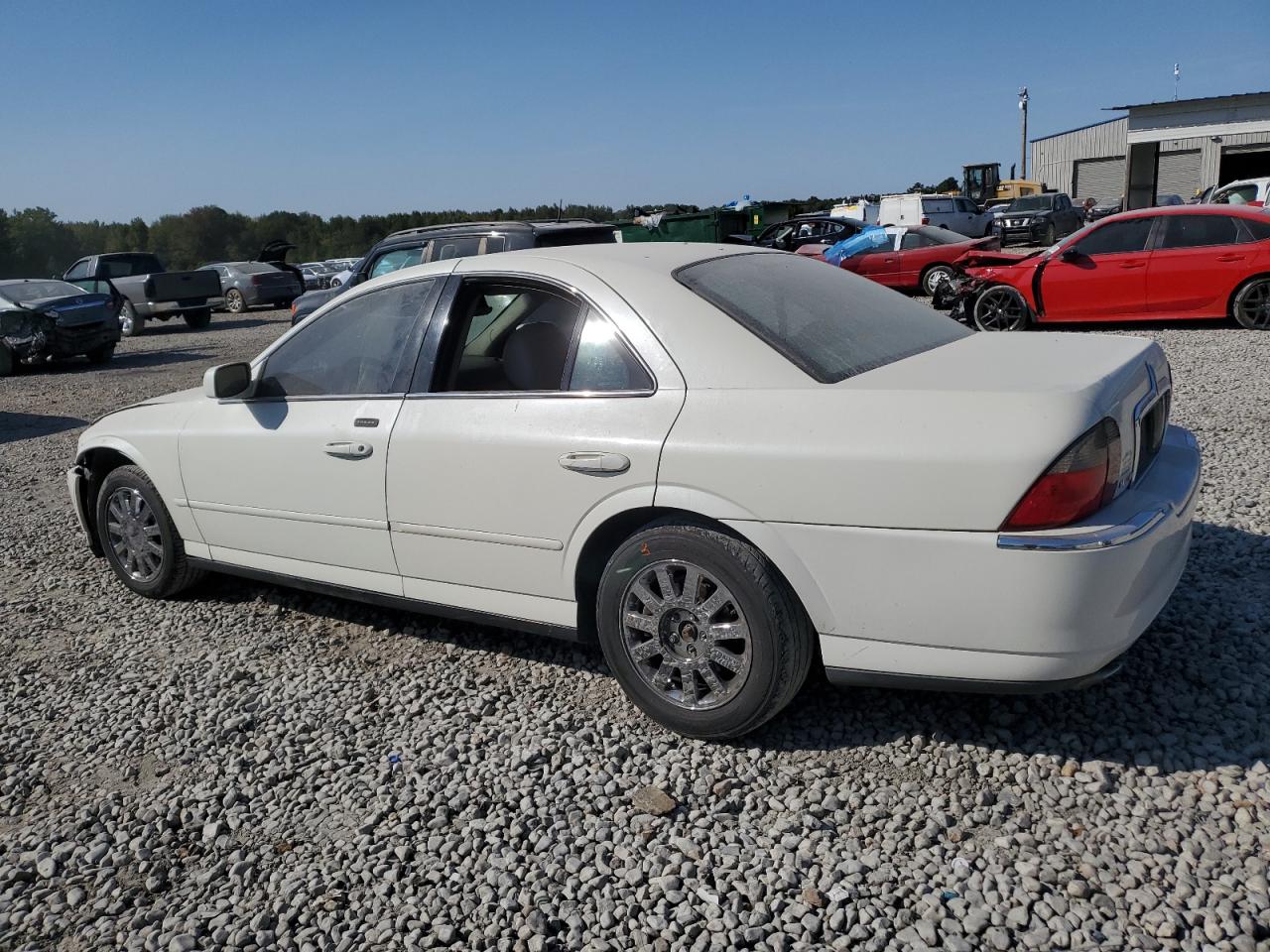 LINCOLN LS 2003 white  gas 1LNHM86S13Y698828 photo #3