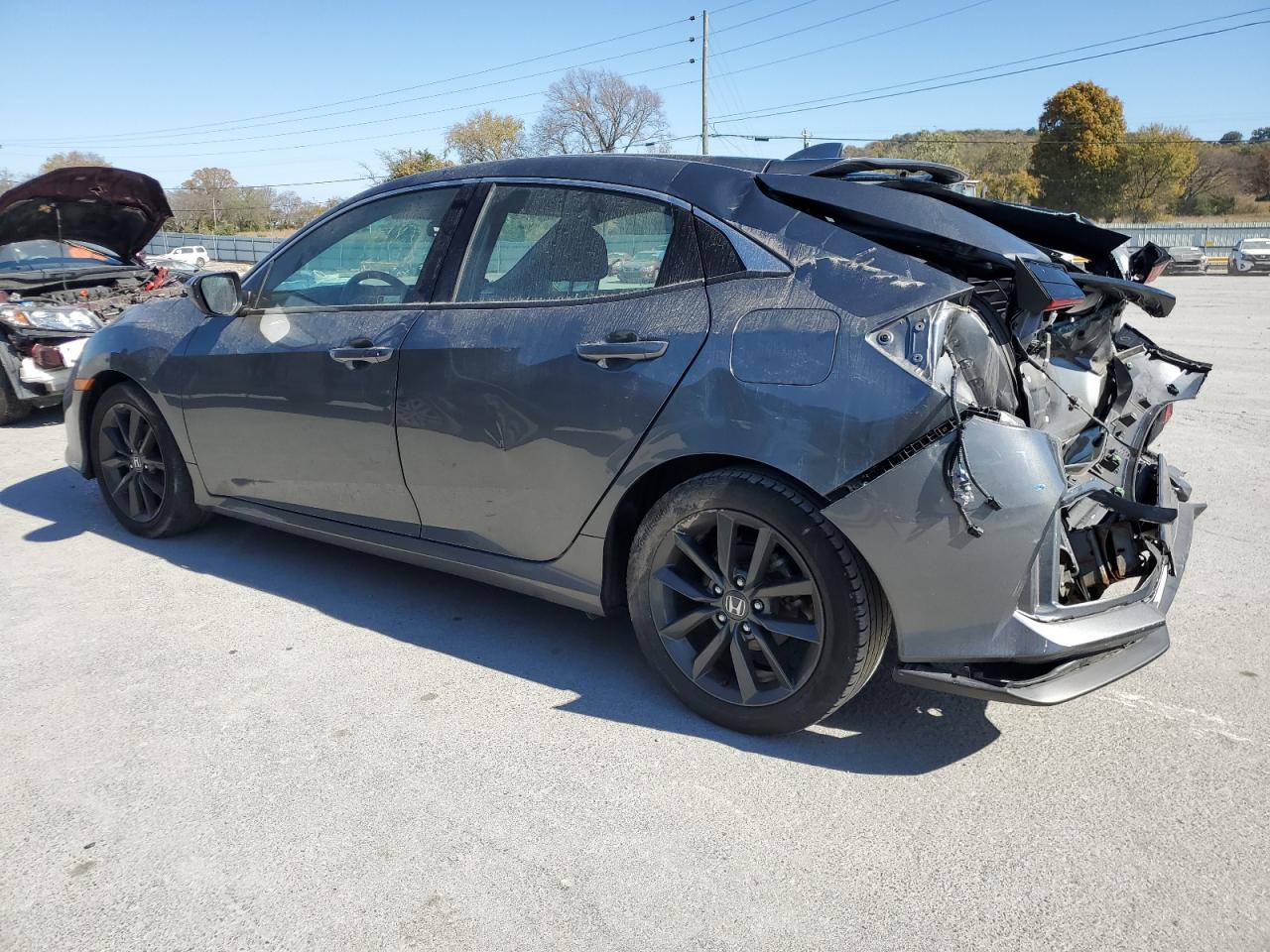 HONDA CIVIC EX 2020 gray  gas SHHFK7H62LU217883 photo #3