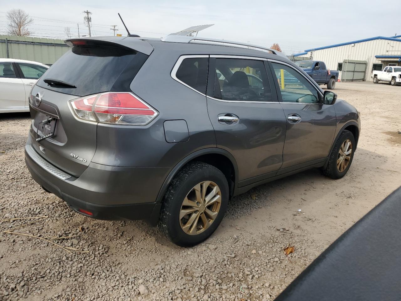 NISSAN ROGUE S 2015 gray  gas KNMAT2MV8FP566131 photo #4