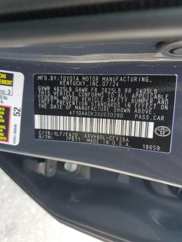 VIN 4T1DAACK3SU030280 2025 TOYOTA CAMRY no.12