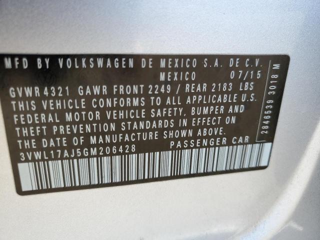 2016 VOLKSWAGEN JETTA SEL - 3VWL17AJ5GM206428