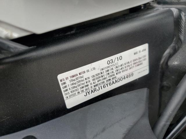 2010 YAMAHA YZFR6 C JYARJ16Y6AA004469