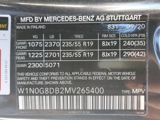 VIN W1N0G8DB2MV265400 2021 MERCEDES-BENZ GLC-CLASS no.13