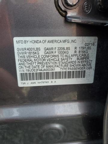 2018 ACURA ILX SPECIA 19UDE2F44JA003361