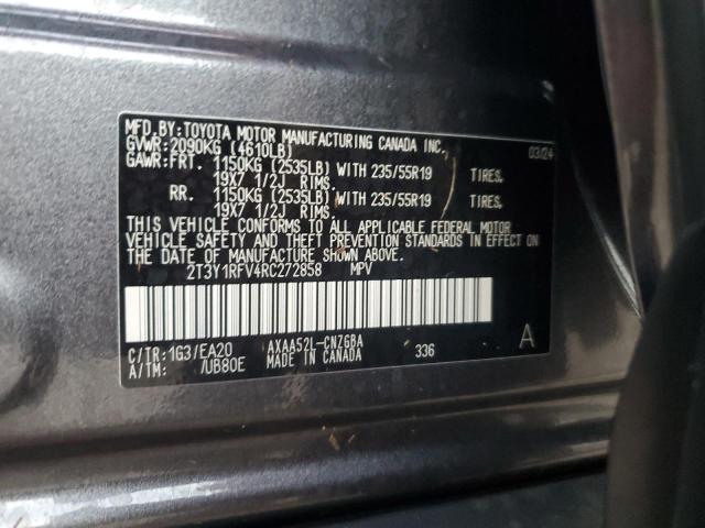 VIN 2T3Y1RFV4RC272858 2024 Toyota RAV4, Limited no.14