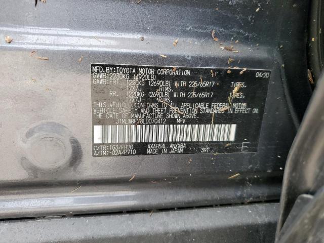 2020 TOYOTA RAV4 LE - JTMLWRFV8LD070412