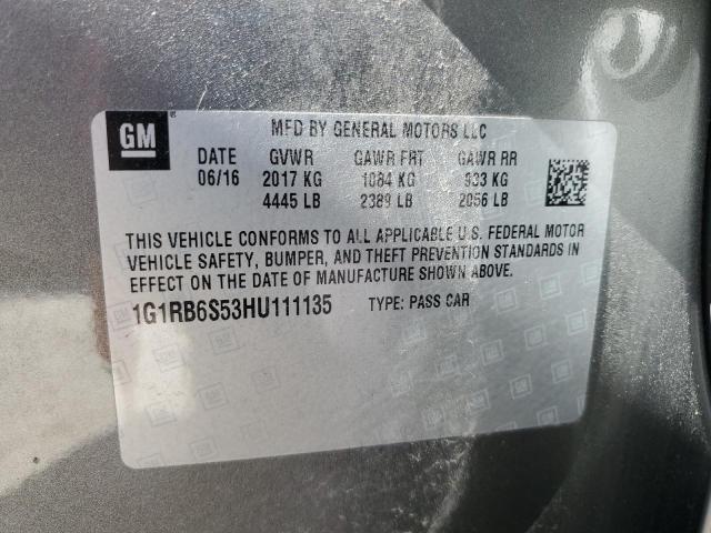 VIN 1G1RB6S53HU111135 2017 Chevrolet Volt, Premier no.12