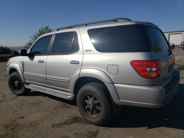 TOYOTA SEQUOIA SR 2004 silver 4dr spor gas 5TDBT44A64S207599 photo #3