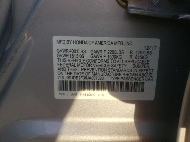 2018 ACURA ILX BASE W - 19UDE2F35JA001383