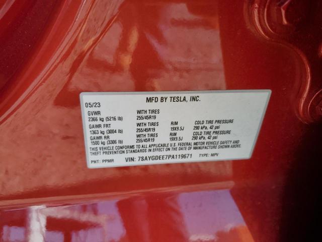 2023 TESLA MODEL Y - 7SAYGDEE7PA119671