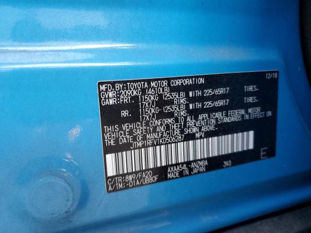 2019 TOYOTA RAV4 XLE - JTMP1RFV1KD506287