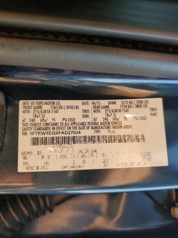 2015 FORD F150 SUPER - 1FTEW1EGXFKD27034