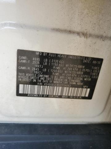 2016 SUBARU OUTBACK 2. - 4S4BSBJC8G3214083