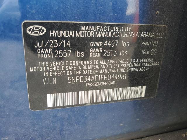 2015 HYUNDAI SONATA SPO - 5NPE34AF1FH044981