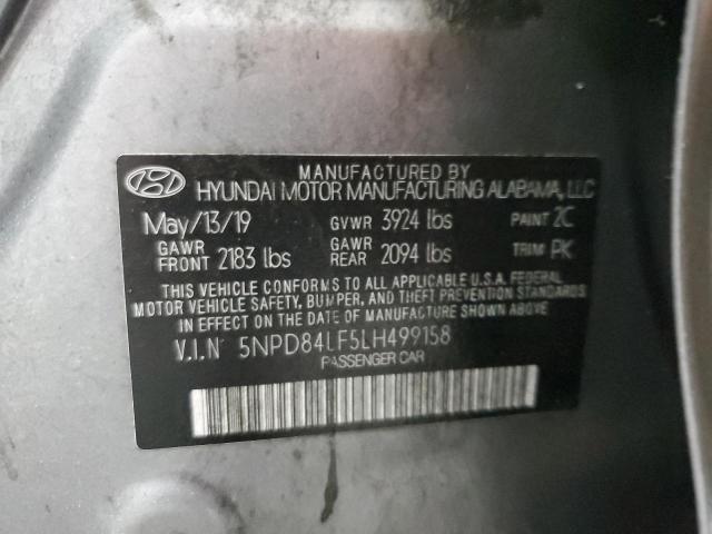 VIN 5NPD84LF5LH499158 2020 Hyundai Elantra, Sel no.13