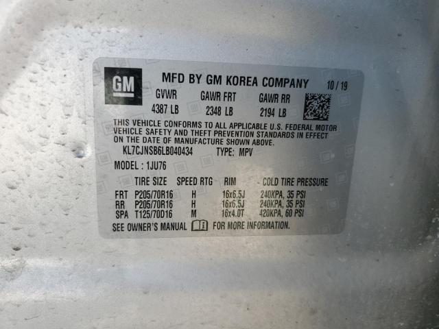2020 CHEVROLET TRAX LS - KL7CJNSB6LB040434