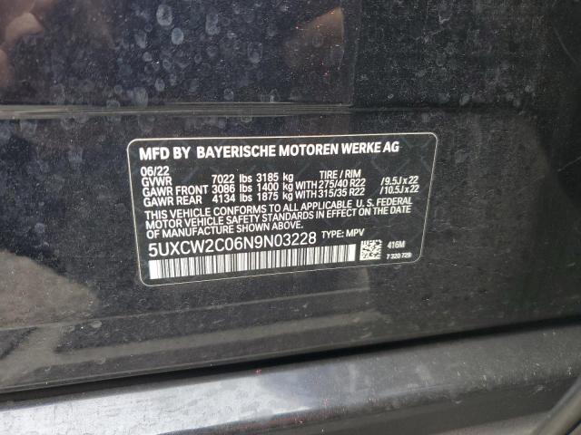 VIN 5UXCW2C06N9N03228 2022 BMW X7 no.14