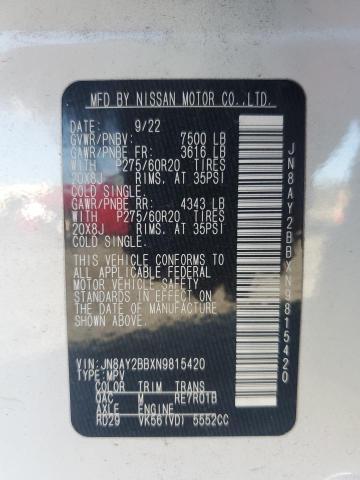 2022 NISSAN ARMADA SL - JN8AY2BBXN9815420
