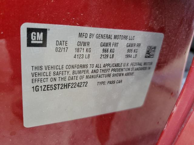 2017 CHEVROLET MALIBU LT - 1G1ZE5ST2HF224272