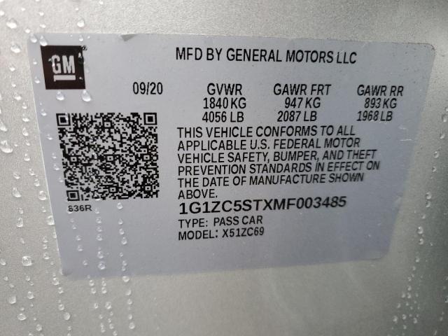 2021 CHEVROLET MALIBU LS - 1G1ZC5STXMF003485