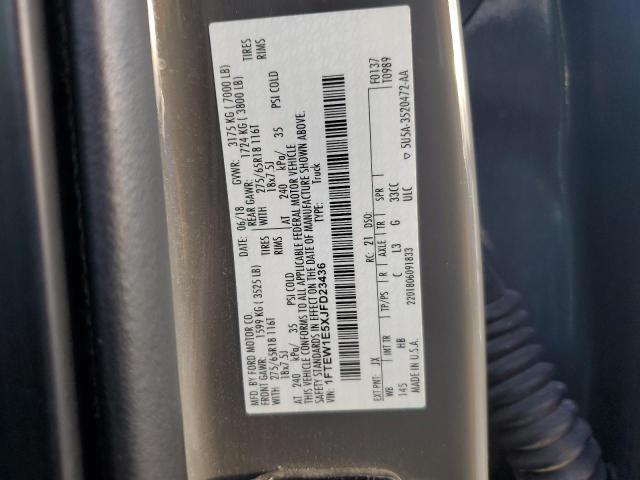 2018 FORD F150 SUPER - 1FTEW1E5XJFD23436