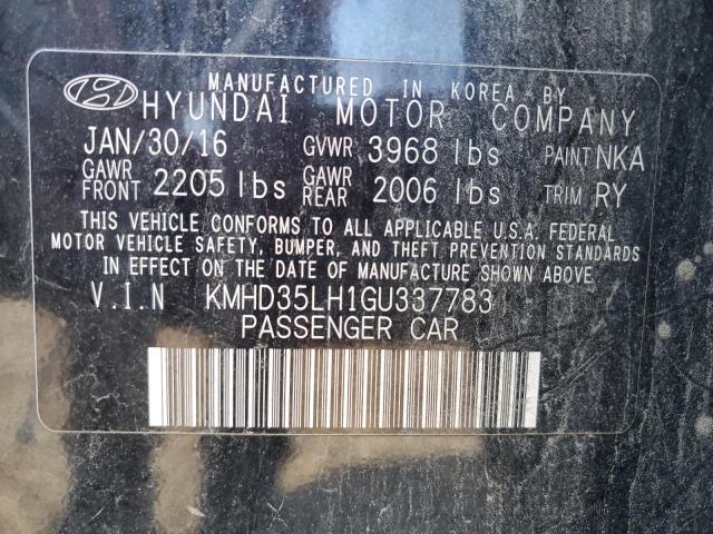 VIN KMHD35LH1GU337783 2016 Hyundai Elantra no.13