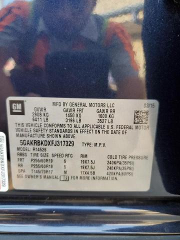 2015 BUICK ENCLAVE - 5GAKRBKDXFJ317329