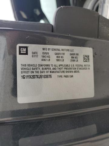 2018 CHEVROLET CORVETTE G - 1G1YX2D7XJ5103876