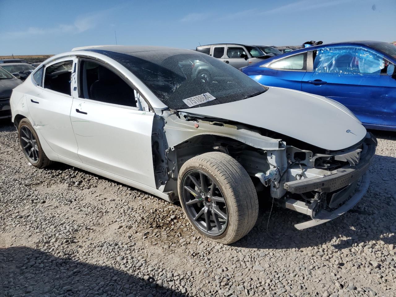 Lot #2962825134 2020 TESLA MODEL 3